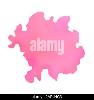 Pastel pink spot. Vector illustration. The texture of watercolor. Gradient mesh. Stock Vector