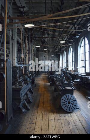 The main laboratory and equipment inside Thomas Edison National Historical Park.