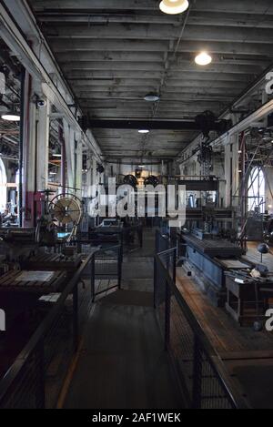 The main laboratory and equipment inside Thomas Edison National Historical Park.