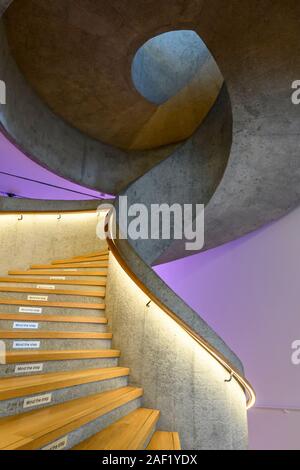 'JC Contemporary Art Gallery' interior at 'Tai Kwun Centre for Heritage and Arts' Central Hong Kong. Stock Photo