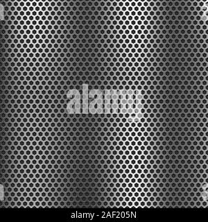 Metal perforated background Stock Vector