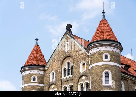 Monastery by the Church of Saint Gabriel, Benedictines order Beuronese Congregation,  Prague, Czech Republic, sunny day Stock Photo