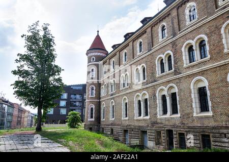 Monastery by the Church of Saint Gabriel, Benedictines order Beuronese Congregation,  Prague, Czech Republic, sunny day Stock Photo