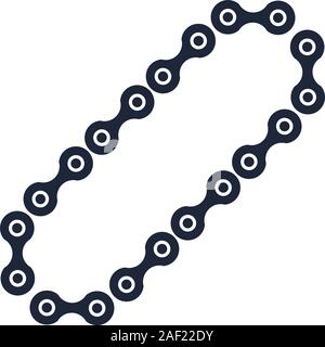 car chain assembly piece flat icon Stock Vector