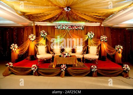 Wedding Stage Background Wedding Decoration Stage Stock Photo