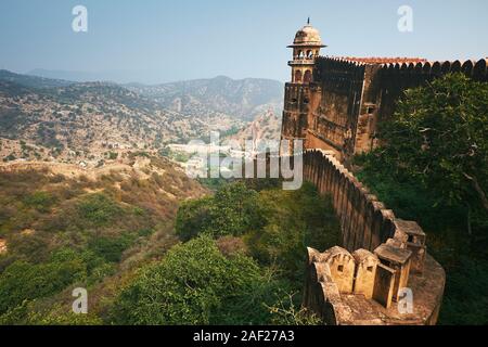 Jaigarh Fort - ancient royal military fort nearby Amer and Jaipur in India Stock Photo