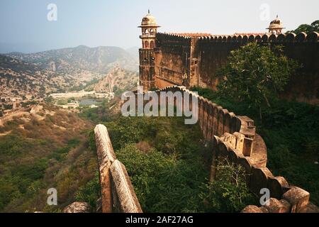 Jaigarh Fort - ancient royal military fort nearby Amer and Jaipur in India Stock Photo