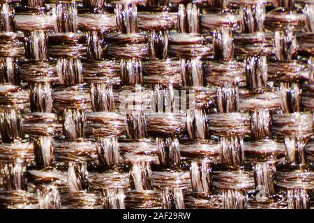 Cloth fibers in macro photography. Stock Photo