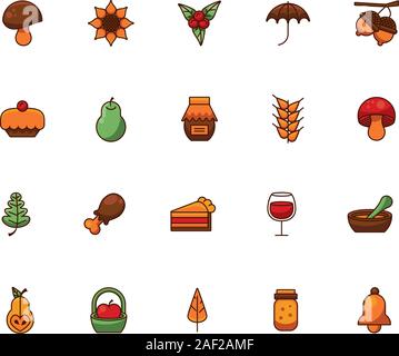bundle of fungus set icons Stock Vector Image & Art - Alamy