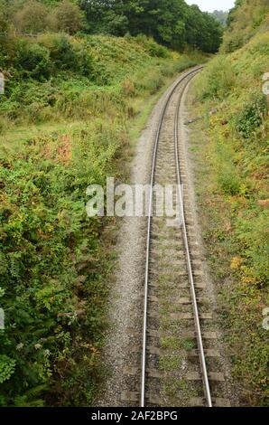 railway track, railroad track Stock Photo