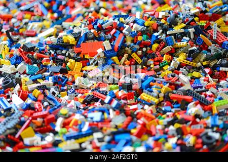 Plastic Toy Blocks Stock Photo