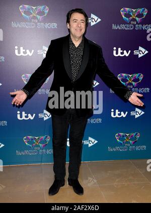 Jonathan Ross attending The Masked Singer press launch held at The Mayfair Hotel, London. Stock Photo
