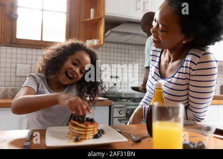 Family spending time in their home Stock Photo