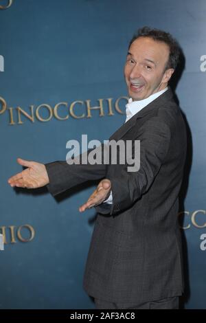 Rome, Italy. 12th Dec, 2019. Rome, cinema The Space Modern, photocall film 'Pinocchio'. In the picture: Roberto Benigni Credit: Independent Photo Agency/Alamy Live News Stock Photo