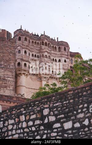 A view of Mehrangarh Fort in Jodhpur Stock Photo