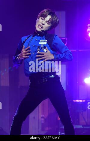 FORT LAUDERDALE FL - DECEMBER 11: Donghun of A.C.E performs during their Undercover: Area US Tour at Revolution Live on December 11, 2019 in Fort Lauderdale, Florida. Credit:  mpi04/MediaPunch Stock Photo