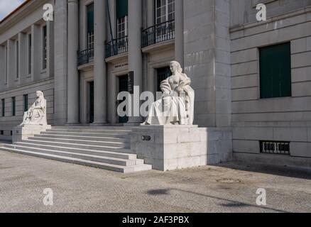 Guimaraes, Portugal - 18 August 2019: Judicial Tribunal or court house in Guimaraes, Portugal Stock Photo