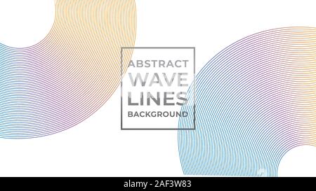 Abstract Wave Line Background Design Template, Colorful Curved Lines Element, Abstract Blend Design Vector, Rainbow Color, Resolution, EPS 10 Stock Vector