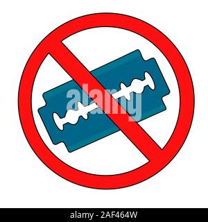 World Suicide Prevention Day Celebrate in September 10, 2019. Razor blade. Isolated stock vector illustration Stock Vector