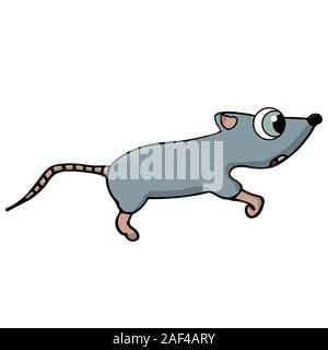 little cute mouse. isolated stock vector illustration Stock Vector
