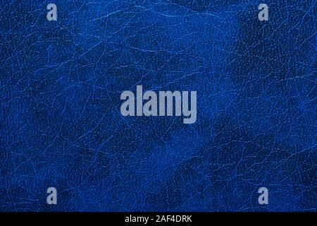 Blue book cover texture. Imitation skin. Background. Copy space Stock Photo