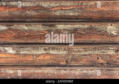 Weathered wooden planks on an old house. Stock Photo