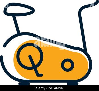 Isolated spinning bike icon vector design Stock Vector