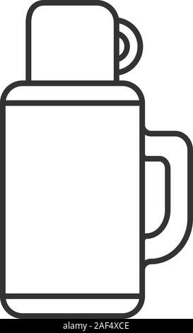 Thermos Tea Icon Vector Isolated Contour Symbol Illustration Stock  Illustration - Download Image Now - iStock