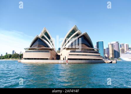 Sydney Opera House,  located on Port Jackson, Sydney, New South Wales, Australia Stock Photo