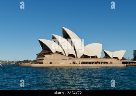 Sydney Opera House,  located on Port Jackson, Sydney, New South Wales, Australia Stock Photo