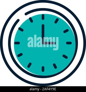 Isolated clock icon vector design Stock Vector