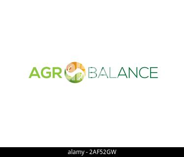 wordmark agro balance Stock Vector