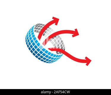 data analysis worksheet internet logo Stock Vector