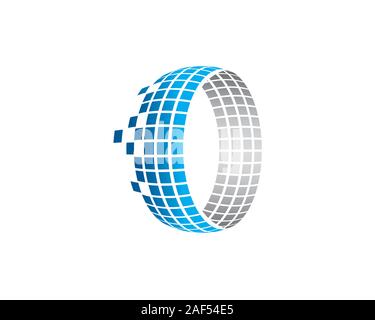 data analysis worksheet internet logo Stock Vector