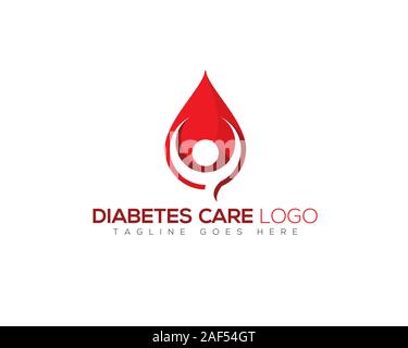 red drop with human figure inside Stock Vector