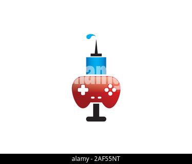 game steroids logo Stock Vector