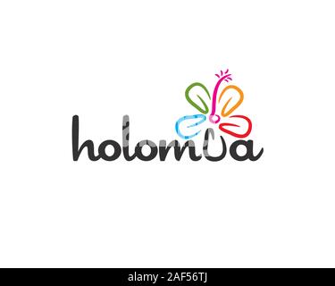 holomua wordmark flower Stock Vector