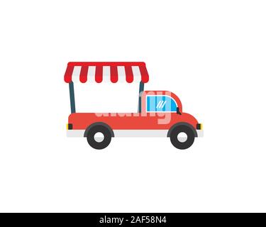 simple mobile shop illustration Stock Vector