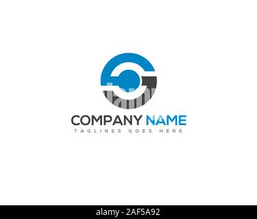 letter s and o initial logo Stock Vector