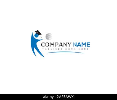 student reach the world logo Stock Vector