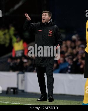 GLASGOW, SCOTLAND - DECEMBER 12: Rangers Manager Steven Gerrard during the UEFA Europa League group G match between Rangers FC and BSC Young Boys at Ibrox Stadium on December 12, 2019 in Glasgow, United Kingdom. (Photo by Photo by Alex Todd/MB Media) Stock Photo