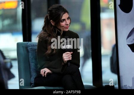 Jamie-Lynn Sigler inside for AOL Build Series Celebrity Candids - THU, AOL Build Series, New York, NY December 12, 2019. Photo By: Steve Mack/Everett Collection Stock Photo