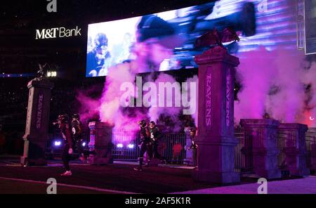 Baltimore, United States. 12th Dec, 2019. Baltimore Ravens take the field against the New York Jets at M&T Bank Stadium in Baltimore, Maryland on Thursday, December 12 2019. Photo by Tasos Katopodis/UPI Credit: UPI/Alamy Live News Stock Photo