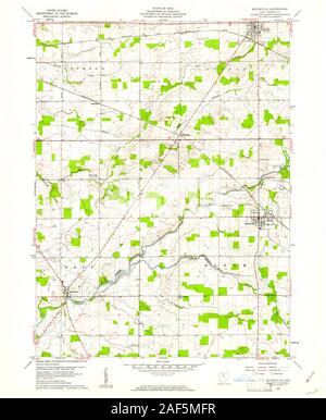 Bloomville, Ohio, map 1960, 1:24000, United States of America by ...