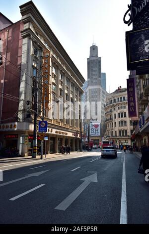 Street in the old town of Shanghai Stock Photo