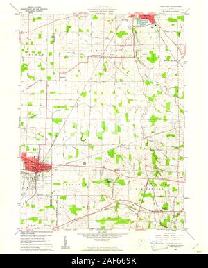 Crestline, Ohio, Map 1960, 1:24000, United States Of America By 