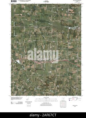 USGS TOPO Map Ohio OH Dalton 20100810 TM Restoration Stock Photo