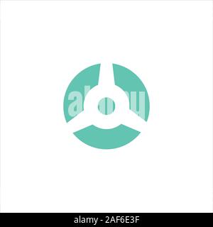 Green Energy Logo Design Template Stock Vector