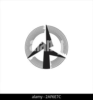 Green Energy Logo Design Template Stock Vector