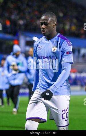 Zagreb, Croatia - December 11, 2019 : Dinamo Zagreb vs Manchester City, UEFA Champions League, Group C, Football, Stadion Maksimir, Croatia. Benjamin Stock Photo